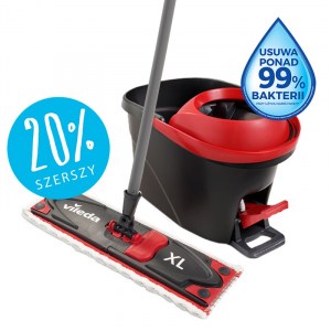 Vileda UltraMax XL TURBO KOMPLET kij, wiadro, stelaż, mop płaski.