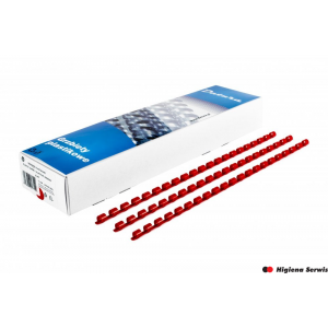 Grzbiet do bindowania DOTTS 12,5mm (100szt) czerwony