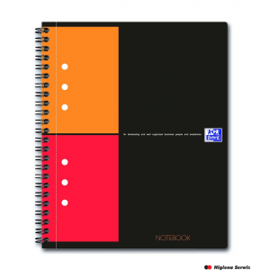 Kołonotatnik A5 80 kartek, kratka / tagi, INTERNATIONAL, OXFORD, 100101849