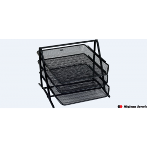 Stojak na dokumenty GR-069S czarny metalowy siatka GRAND 120-1117