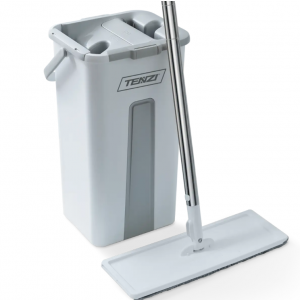 Mop płaski TENZI z wyciskaczem, wiadrem dwukomorowym