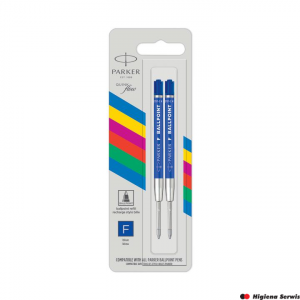Wkład do długopisów QUINKFLOW niebieski (F) - 2 szt. na blistrze 2166542 PARKER