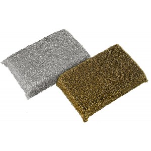 Zmywak do teflonu wymiar11x7x3cm. 1 szt. metalizowany