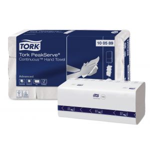 Ręcznik papierowy Tork składany ZZ PeakServe, 1 warstwa, kolor biały, 3240 szt./kart, system H5