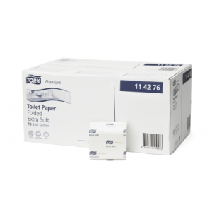 Papier toaletowy Tork Premium w składce , 2 warstwy, kolor biały, celuloza, 7560 szt./op. system T3