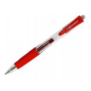 Długopis żelowy MASTERSHIP, automatyczne z końcówką 0,7mm czerwony TO-077 Toma