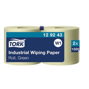 Czyściwo Tork papierowe do podstawowych zadań, zielona makulatura, 2w 510m 2 role/op, system W1