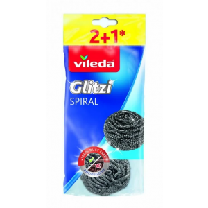 Vileda Zmywak Glitzi Spiral stalowy 3 szt.