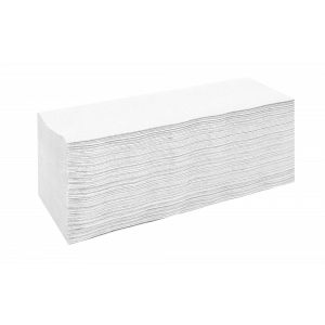 Ręczniki składane Lamix - Cliver ZZ, 1 warstwa, kolor biały, makulatura, 4000 szt/op