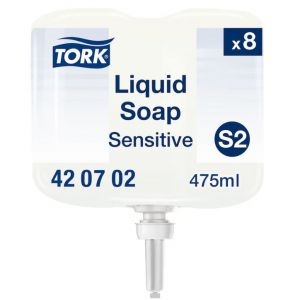 Mydło w płynie Tork mini do skóry wrażliwej 475 ml Sysyem S2 Premium kremowe, bezzapachowe