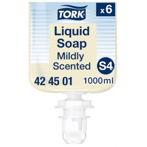 Mydło w płynie Tork Delikatnie perfumowane 1l system S4 Premium kremowe.