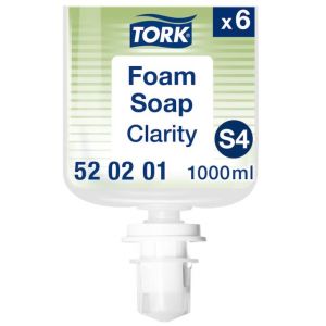 Mydło w piance Tork Eko 1l. delikatne, 99% składniów naturalnych, system S4 Premium bezbarwne, bezzapachowe 