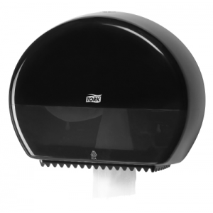 Dozownik Tork do papieru toaletowego mini jumbo, kolor czarny, system T2