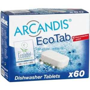 Kiehl Arcandis EcoTab 60szt tabletki do mycia naczyń w zwykłych zmywarkach domowych, wolne od fosforanów