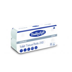 Papier toaletowy BulkySoft Premium, 2 warstwy, kolor biały, celuloza, długość 30m, 96 rolek/op.