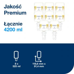 Tork nawilżający balsam do rąk mini, bezzapachowy, System S5 Premium, biały.