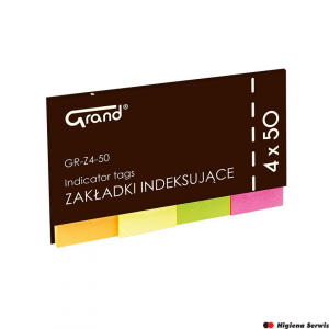 Zakładki indeksujące GRAND GR-Z4-50 4 kol. 50 x 20 mm 150-1418