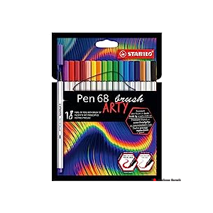 Cienkopis PEN 68 brush 18 wit ARTY 568/18-21-20