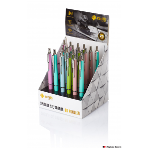 Długopis automatyczny Zenith 7 Pastel - display 25 sztuk mix kolorów, 4072010