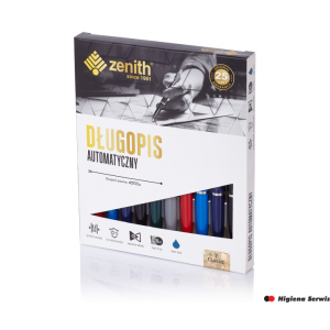 Długopis automatyczny Zenith 7 - box 10 sztuk, mix kolorów, 4071000