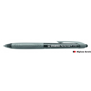 Długopis STABILO Performer+ 0.35mm czarny/szary 328/3-46
