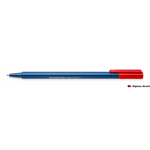 Długopis triplus ball, F, czerwony, Staedtler S 437 F-2