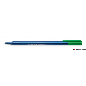 Długopis triplus ball, F, zielony, Staedtler S 437 F-5