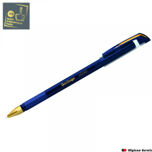 Długopis kulkowy xGold, niebieski, 0,7 mm, gumowy uchwyt 243017/79833 Berlingo