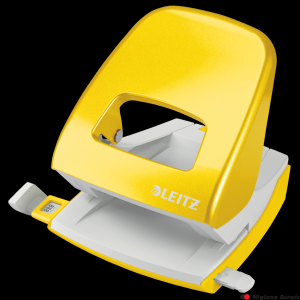 Dziurkacz duży metalowy Leitz, żółty, 10 lat gwarancji, 30 kartek 50081016