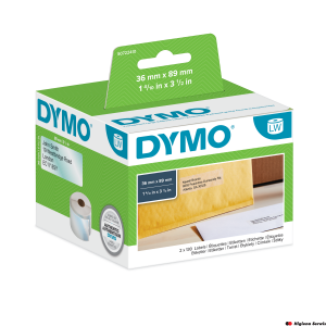 Etykieta DYMO adresowa - 89 x 36 mm, przezroczysty S0722410
