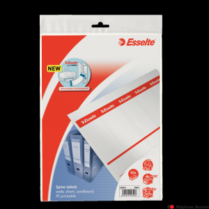 Etykiety do segregatorów 49x158mm(10x5) białe kartonowe ESSELTE 20820