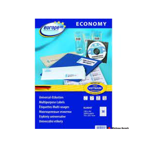 Etykiety uniwersalne ELA047 70 x 29,7 trwałe Economy Europe100 by Avery Zweckform