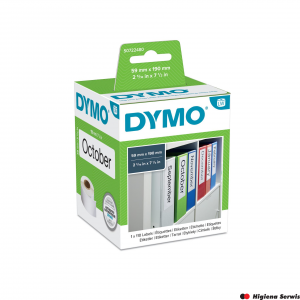 Etykieta DYMO na duży segregator - 190 x 59 mm, biały S0722480