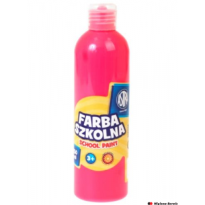 Farba szkolna Astra 250 ml - fluorescencyjna różowa, 301217032