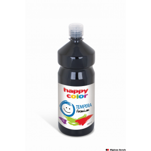 Farba tempera Premium 1000ml, czarny, Happy Color HA 3310 1000-9