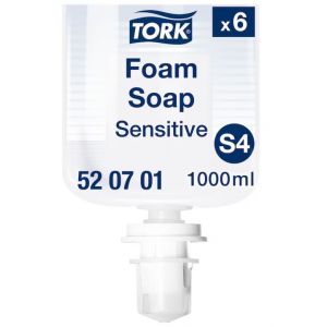 Mydło w piance Tork łagodne do skóry wrażliwej 1l system S4 Premium bezbarwne, bezzapachowe