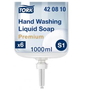Mydło w płynie Tork 1l, system S1 Premium bezbarwne, bezzapachowe