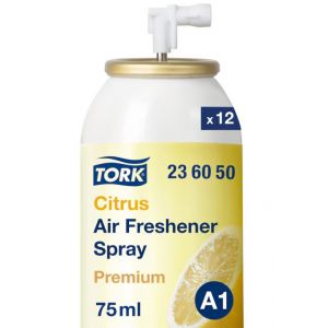 Odświeżacz powietrza w aerozolu Tork Premium zapach cytrusowy poj. 75 ml.
