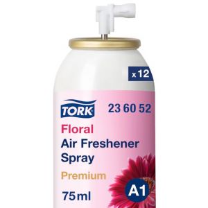 Odświeżacz powietrza w aerozolu Tork Premium zapach kwiatowy poj. 75 ml.