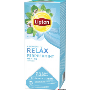 Herbata LIPTON PEPERMINT CLASSIC RELAX 25kopert foliowych, ziołowa