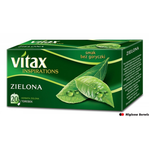 Herbata VITAX INSPIRATIONS zielona (20 saszetek) 30g zawieszka