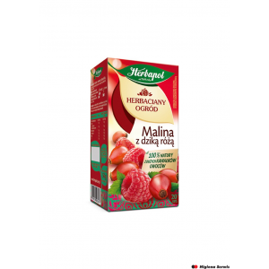 Herbata HERBAPOL MALINA z DZIKĄ różą (20 saszetek)