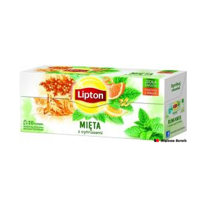 Herbata LIPTON MIĘTA Z CYTRUSAMI 20 saszetek