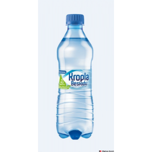 Woda KROPLA BESKIDU gazowana 0.5L butelka PET zgrzewka 12 szt.
