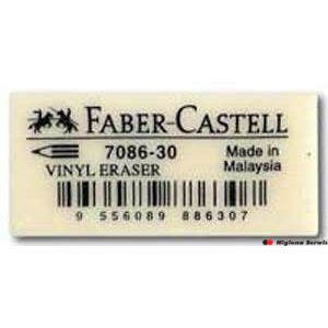 Gumka do ołówka biała (30) 7086-30 FC188730 FABER CASTEL