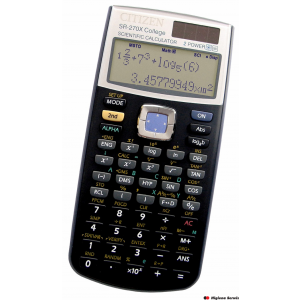 Kalkulator_naukowy CITIZEN SR-270XCFS, 10+2-cyfrowy, 164x84mm, czarny
