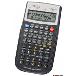 Kalkulator_naukowy CITIZEN SR-260N, 10-cyfrowy, 154x80mm, etui, czarny