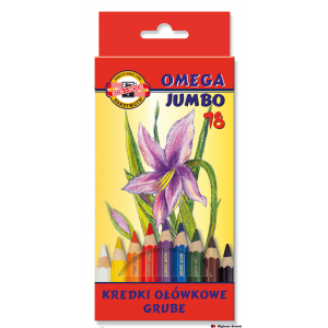 Kredki Omega Jumbo 3373-18 kolorów Koh-i-Noor (X)