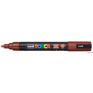 Marker z tuszem pigmentowym PC-5M kakaowy POSCA UNPC5M/DKA