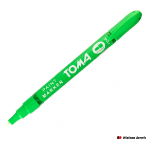 Marker olejowy,cienka fibrowa końcówka 1,5mm,  zielony jasny TO-441 Toma